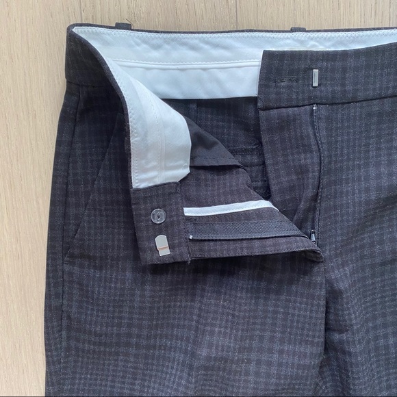 H&M Black Plaid Dress Pants - Picture 7 of 9